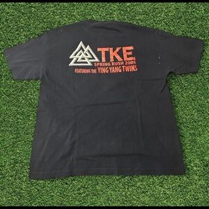 Vintage Y2K TKE Spring Rush 2008 Ying Yang Twins Rap Tee XL